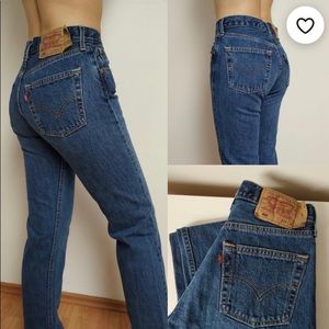 Women’s Vintage 501 Levi High Rise Jeans